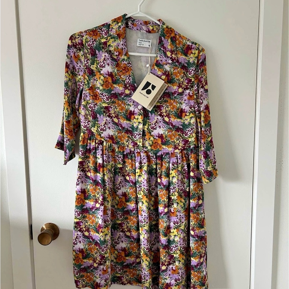 Frank and Oak floral babydoll dress